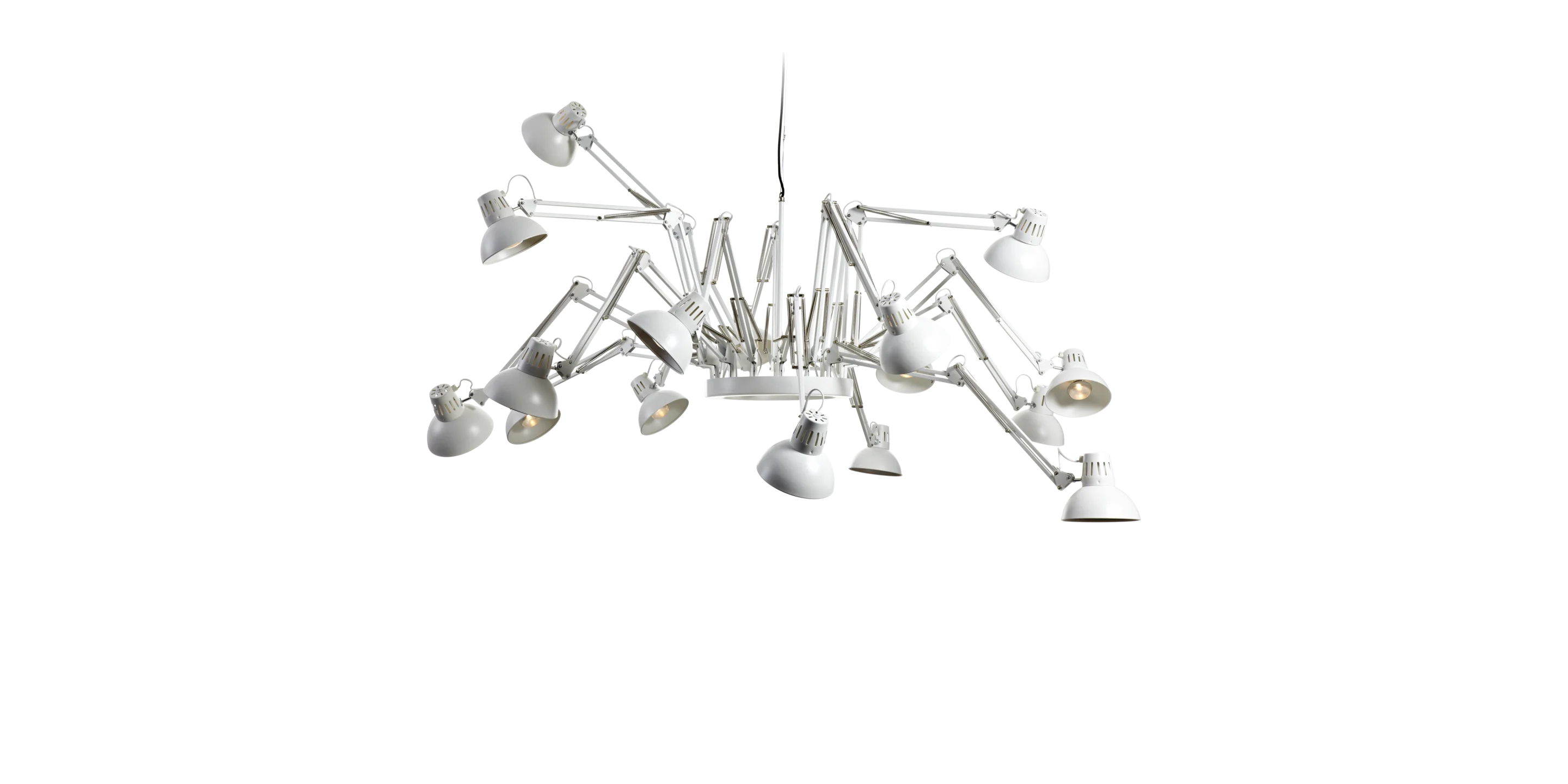 Dear Ingo suspension light white dynamic shape 2 front side